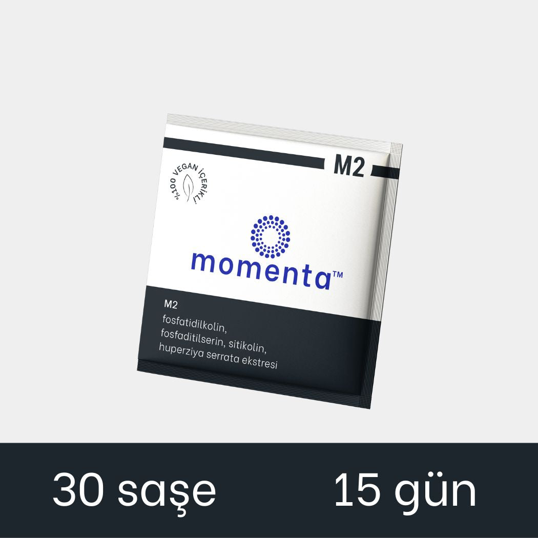 Momenta M2 - 15 Gün 30 Saşe: Sitikolin, Fosfotidilkolin, Fosfoditilserin, Huperziya Ekstresi