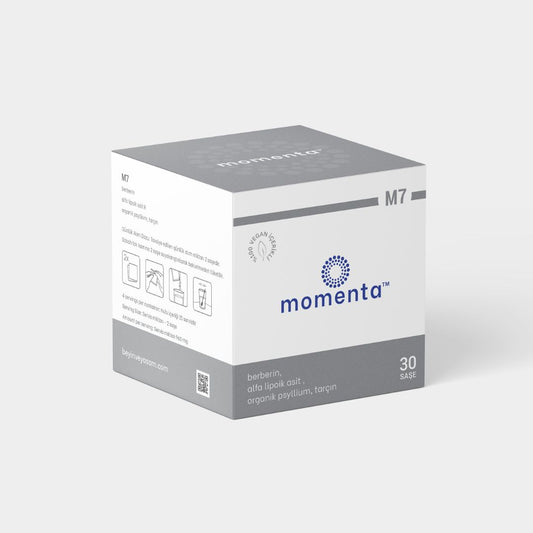 Momenta M7 - 15 Gün 30 Saşe: Berberin Ekstresi, R-Alfa Lipoik Asit, Pysilium Husk, Tarçın