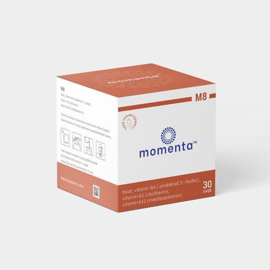 Momenta M8 - 15 Gün 30 Saşe: Folik Asit, Vitamin B6, B2, B12 (P-5'-P, Riboflavin, Metilkobalamin)